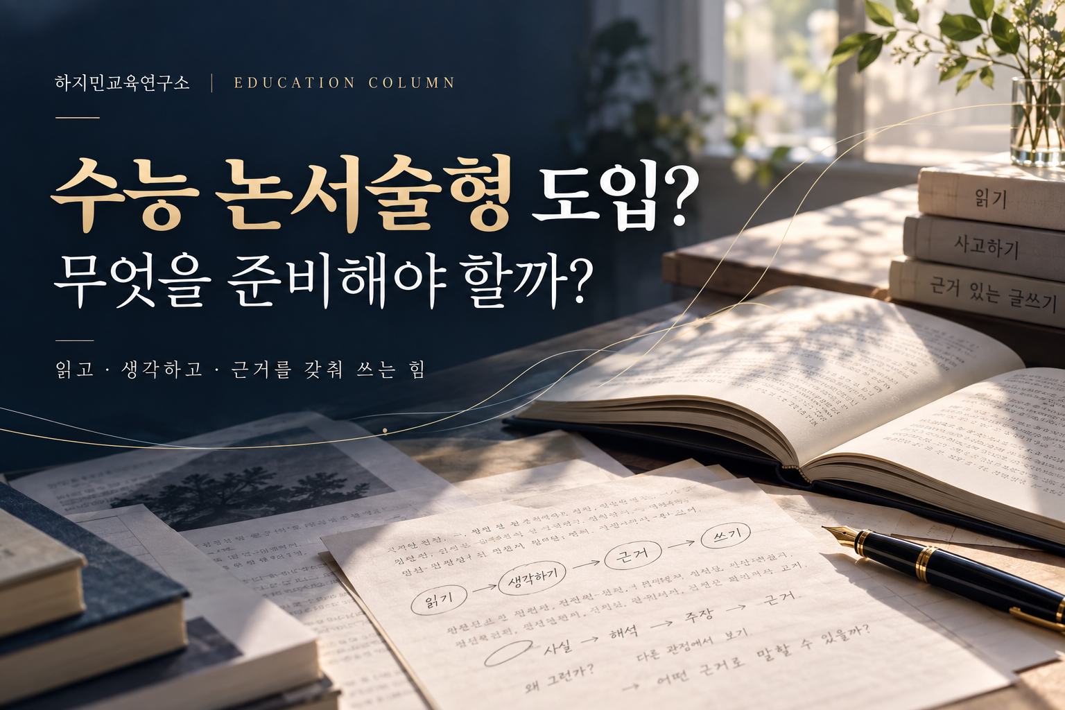 수능 논서술형 도입 논의와 준비 방법 — 하지민교육연구소